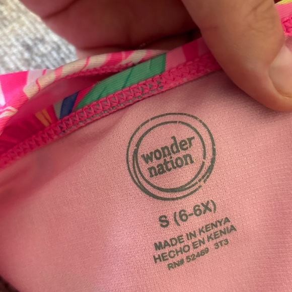 Wonder Nation Pink Tropical Bikini Set - Picture 5 of 5